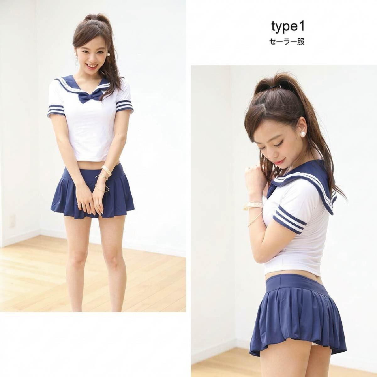 選べる2タイプ 水着素材 コスプレ レディース PixyParty セーラー服 体操服 ブルマ風 セパレート水着 タンキニ セット パッド入り S M L ネイビー ホワイト かわいい セクシー コスプレ水着 スクール水着風 体操着 撮影会 個撮 イベント ハロウィン 仮装 衣装 コスチューム