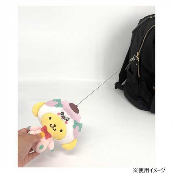 パスケース リール付き ポムポムプリン サンリオ SWIMMER コラボ ぬいぐるみ かぶりもの 定期入れ ICカードケース 小物入れ ポーチ キャラクター グッズ かわいい プレゼント サンリオ正規ライセンス品