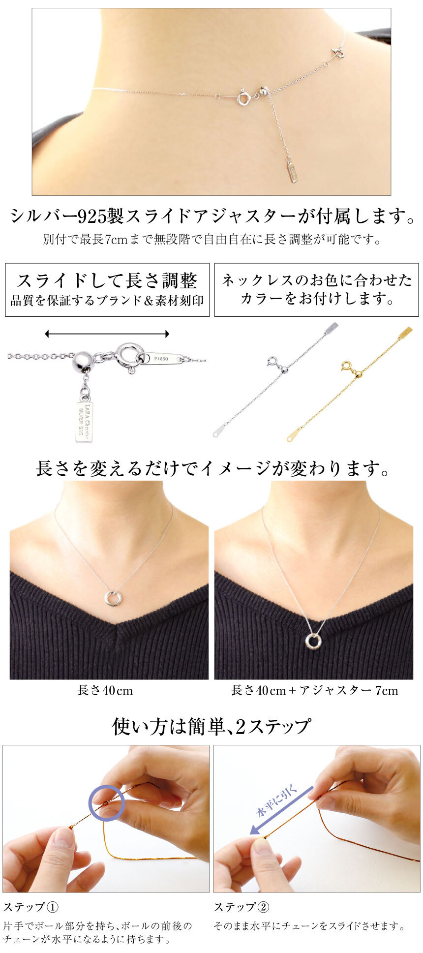 ネックレス ダイヤモンド 0.5ct Hカラー SIクラス プラチナ PT900 K18 ゴールド 一粒 ソリティア[ララクリスティー]