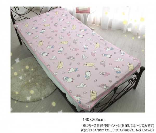 防水シーツ ダブル 140×205cm サンリオ キャラクターズ おねしょシーツ 介護用 ペット用 洗える パイル地 裏面ラミネート加工 布団シーツ キャラクター 敷きパッド サンリオ正規ライセンス品