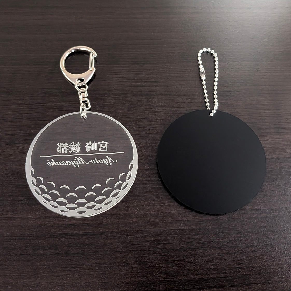 ゴルフ ネームプレート 名入れ キーホルダー コンペ 記念品 プレゼント ギフト 名札