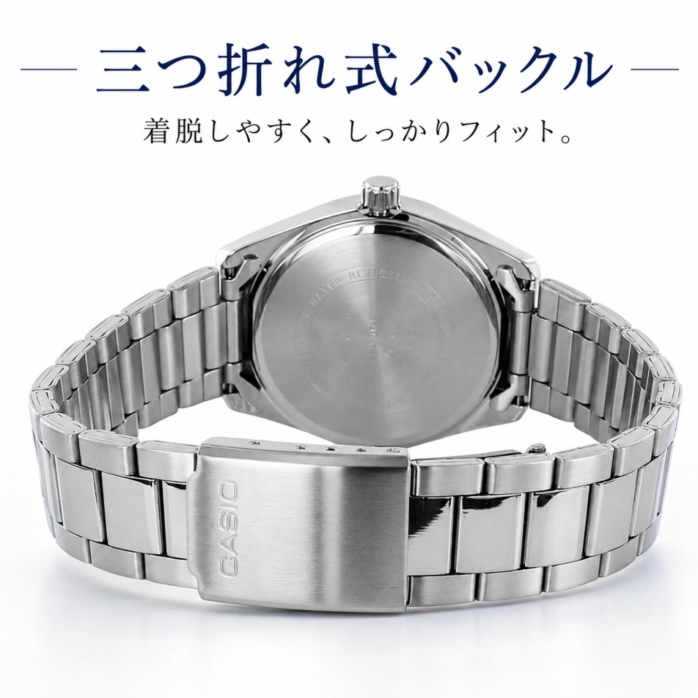 箱なし カシオ 腕時計 メンズ レディース 選べる5カラー シルバー ユニセックス CASIO 海外モデル 日付表示 50m防水 プレゼント ギフト 成人 卒業 入学