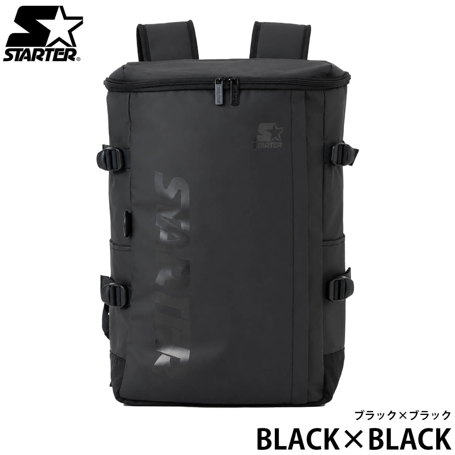 STARTER スターター リュック 大容量 30L ボックス型 バックパック 通学 通勤 PC収納 B4 A4 撥水 スクエア メンズ レディース スポーティー カジュアル 部活 部活用 スポーツ 部活リュック 高校生 大学生 学生 SCG-6802 2026FW