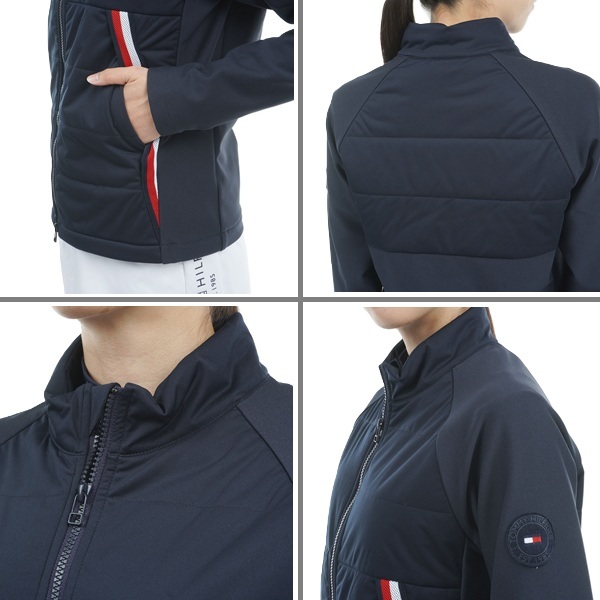 トミーヒルフィガー ゴルフ レディース  パテッド ハイブリッドジャケット TOMMY HILFIGER GOLF THLA477 秋冬モデル お誕生日祝い お祝い 記念品 30代 40代 50代 60代 母の日 お母さん 還暦祝い 敬老の日 彼女 人気プレゼント プレゼント