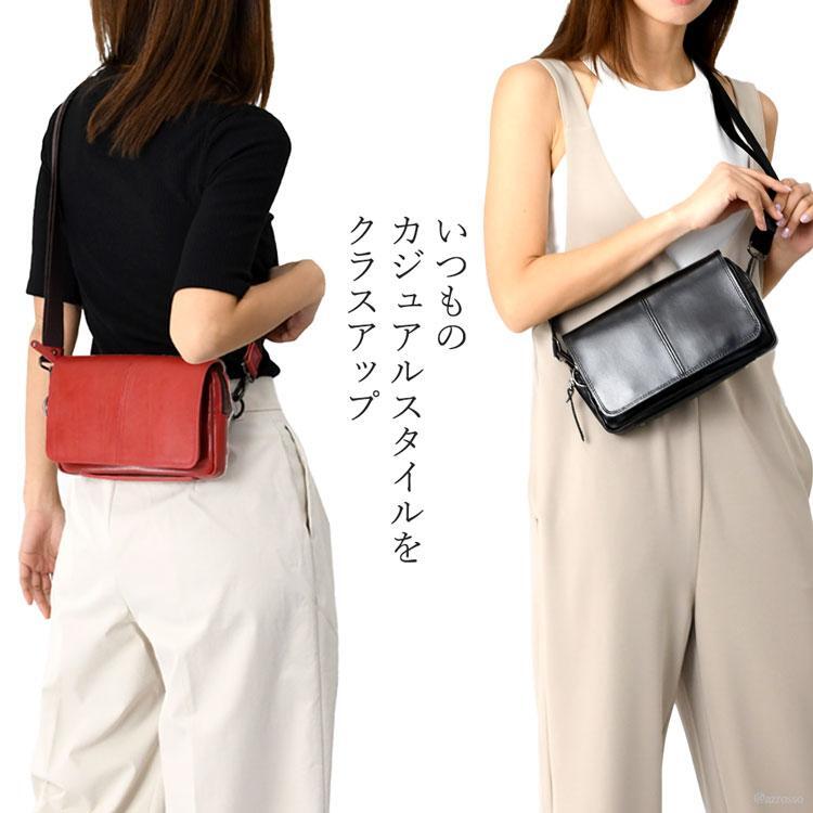 3way ショルダーバッグ 本革 クラッチバッグ ボディバッグ レザー バッグ 日本製 コンパクト ポーチ レディース