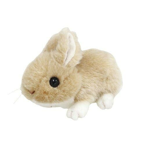 ぬいぐるみ ウサギ 吉徳 りくのなかまたち ベージュ 18cm 動物 リアル ふわふわ 可愛い 人形 癒し 子供 キッズ ベビー プレゼント ギフト 誕生日 クリスマス 出産祝い 動物園 玩具 室内遊び