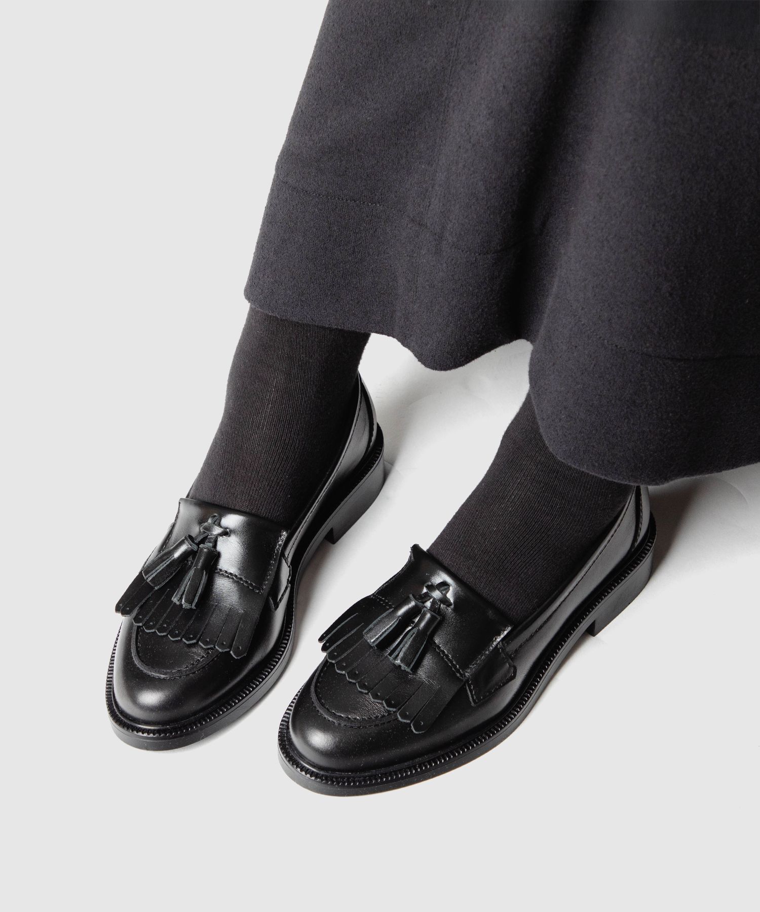【正規品】 エネス ENESS KILT TASSEL LOAFERS キルト タッセル ST-4820 ローファー レザー レディース シューズ