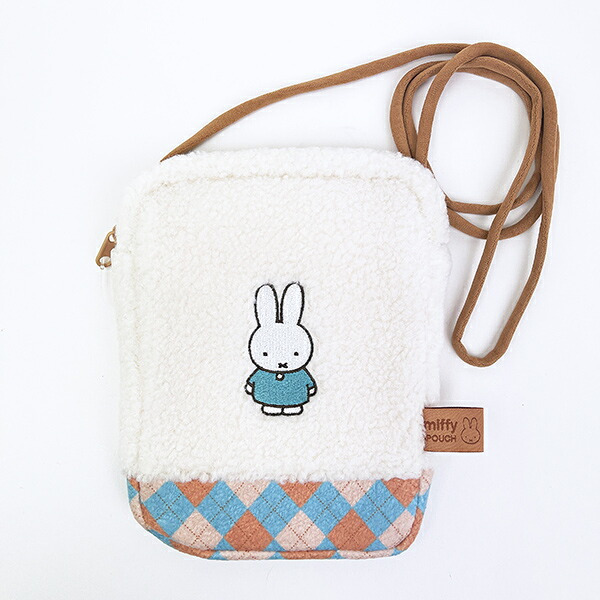 ミッフィー miffy どっとポーチ  (ブルー) ショルダーバッグ MIFFY CHECKシリーズ
