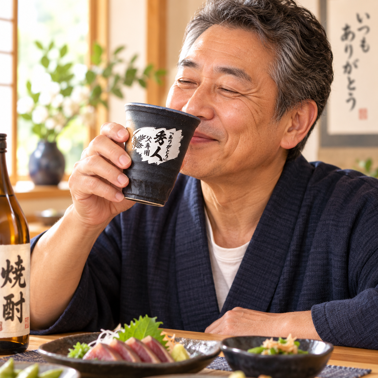 敬老の日 退職 名入れ ギフト SXX 酒セット 芋焼酎 霧島酒造 吉助 赤 25度 720ml & 美濃焼 和みゴブレット ビスマルク タッセル紐付 ギフトBOX入り / プレゼント ギフト 退職 記念 誕生日 還暦 古希 喜寿 傘寿 米寿 緑寿 早寿 長寿 祝い