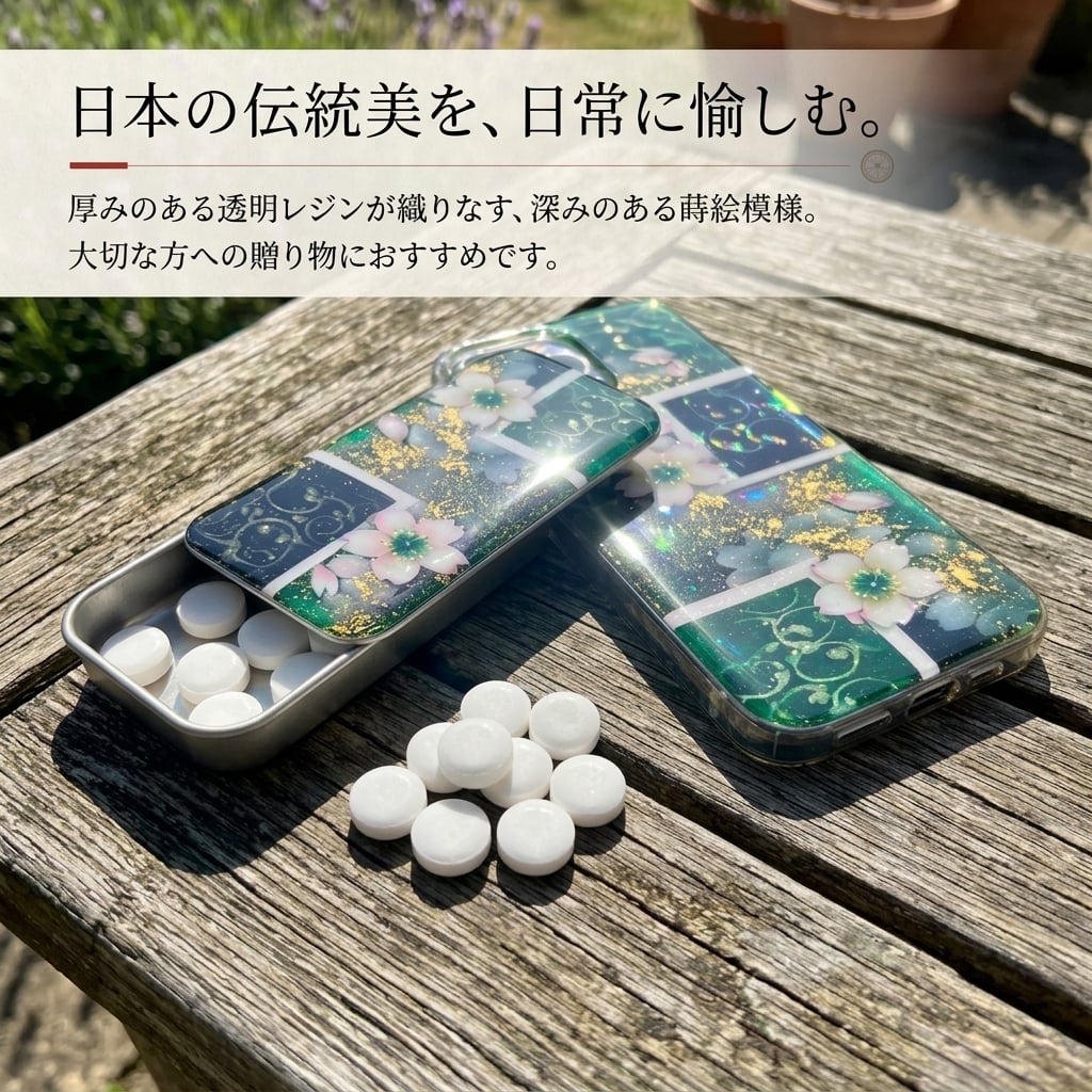 職人の手作り！和柄FRISKケース『奈』フリスク タブレット ミント 名入れ 職人 手作り ハンドメイド 送料無料 伝統工芸 桜 和モダン 和柄 和風 和雑貨 ギフト プレゼント 贈り物