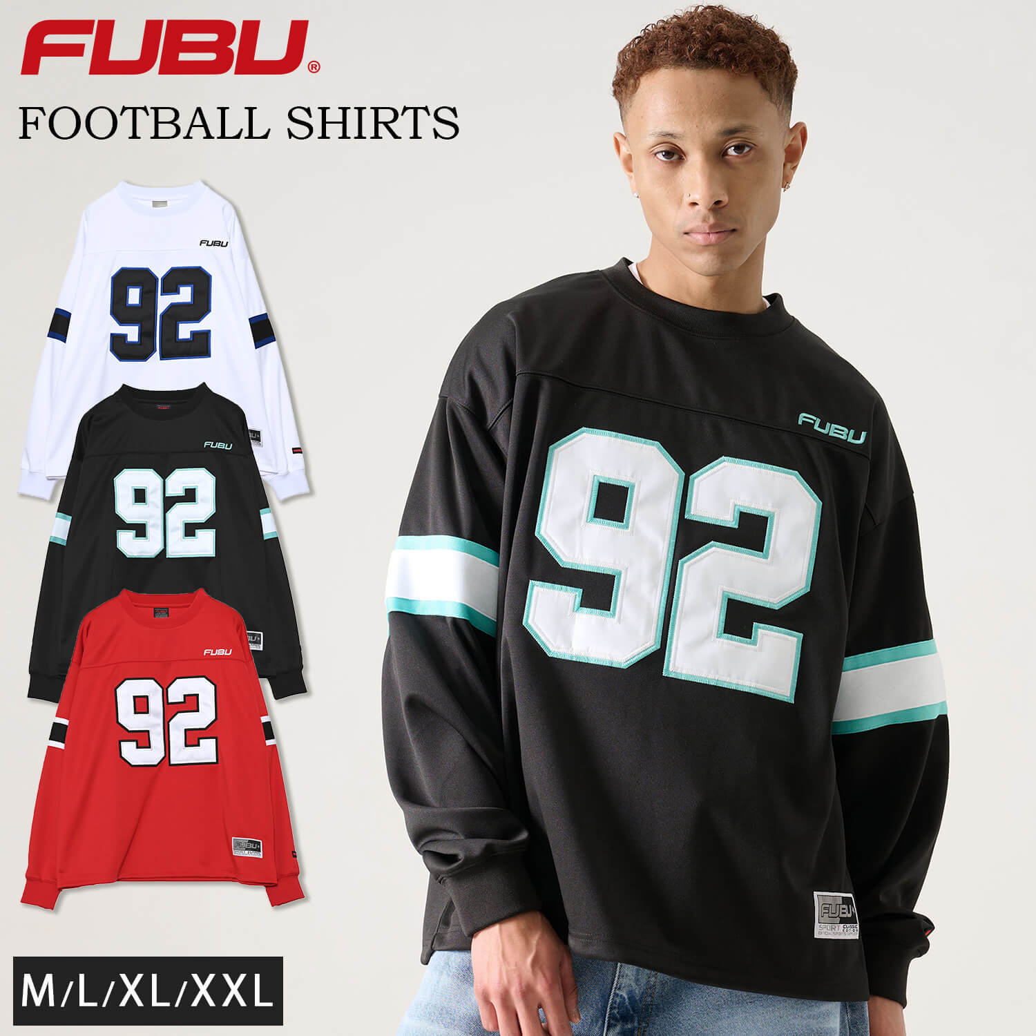 FUBU フブ ゲームシャツ メンズ 長袖 シャツ ヒップホップ 長袖シャツ 