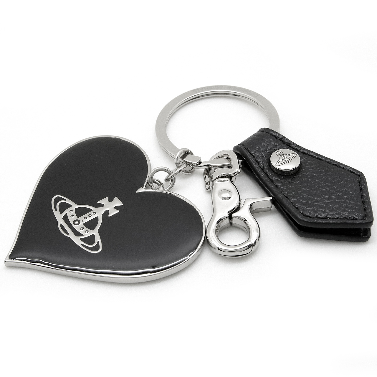 ヴィヴィアンウエストウッド キーホルダー キーリング Vivienne Westwood メンズ レディース ブラック VW4281 (82030131W-OM0014-N403) 【ラッピング無料 誕生日 お祝い プレゼント ギフト 贈り物】