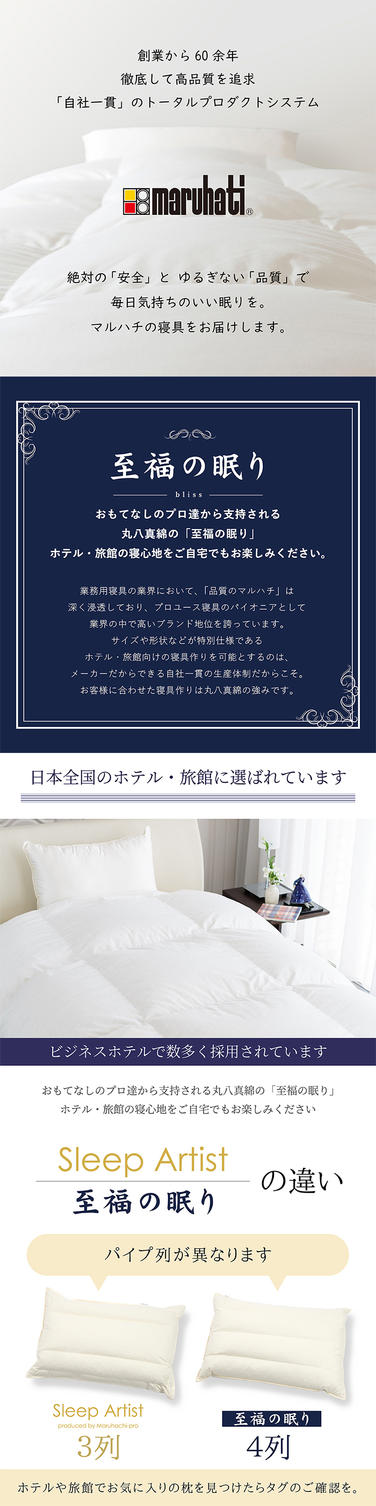 丸八 マルハチ 丸八真綿 ホテル枕 パイプ羽根枕  約43×63cm 至福の眠り 標準 フェザーパイマー枕 フェザーパイプ枕 旅館 有名ホテル チェーンホテル 送料無料 業務用 プロ用寝具 ホテル仕様 新生活 ギフト プレゼント おしゃれ かわいい