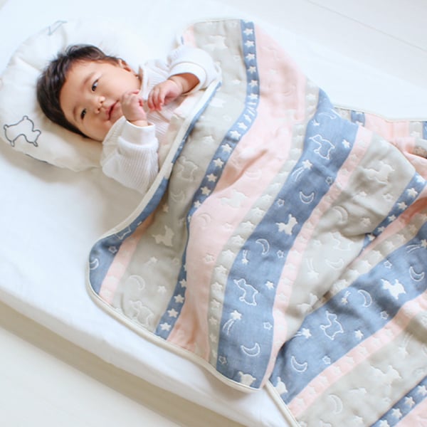 Rody nino nino ふんわりやわらか 6重ガーゼケット | 70×100cm ベビー 赤ちゃん キッズ 子供 こども 日本製 日本 三河木綿 6重ガーゼ 6重 ガーゼ 綿100% コットン おくるみ お昼寝 お昼寝ケット ブランケット ひざ掛け 洗濯 ロディ 出産祝い  ガーゼケット