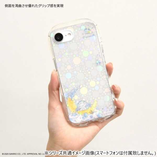 iPhone16e ケース サンリオ シナモロール クリスタル クリアケース TPU ソフトケース 透明 キラキラ インナーシート付き キャラクター スマホケース カバー ストラップホール おしゃれ かわいい サンリオ正規ライセンス品