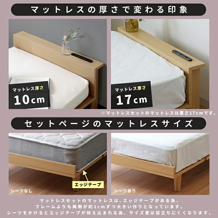 ベッド 寝具 子供 ロー 低い フレームのみ USBコンセント付き 北欧風 ロータイプ すのこ スモールセミシングル北欧風 スモールセミシングル コンパクトサイズ SSS コンセント USBポート 棚フロア