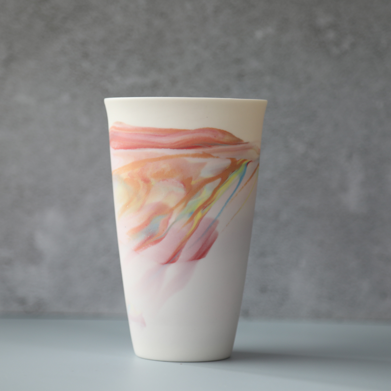 【手に馴染むうすはりグラス　セット　marble　300ml　北川和喜】　酒器 和食器 薄い ドリンクグラス 家飲み グッズ タンブラー おしゃれ ビアグラス ビール ギフト プレゼント 結婚祝い 引き出物 お祝い 内祝い 日本製 定番 人気