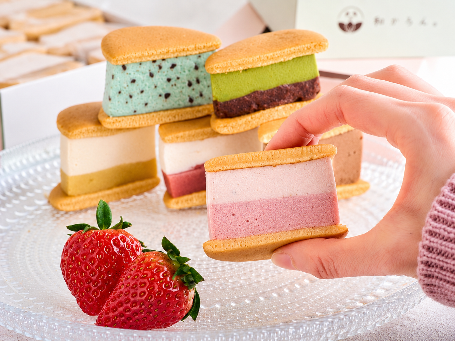 新作！チョコミント入り♪ひんやり、あいす和かろん。～しゃりっと食感～4種、12個入り～夏ギフト2026
