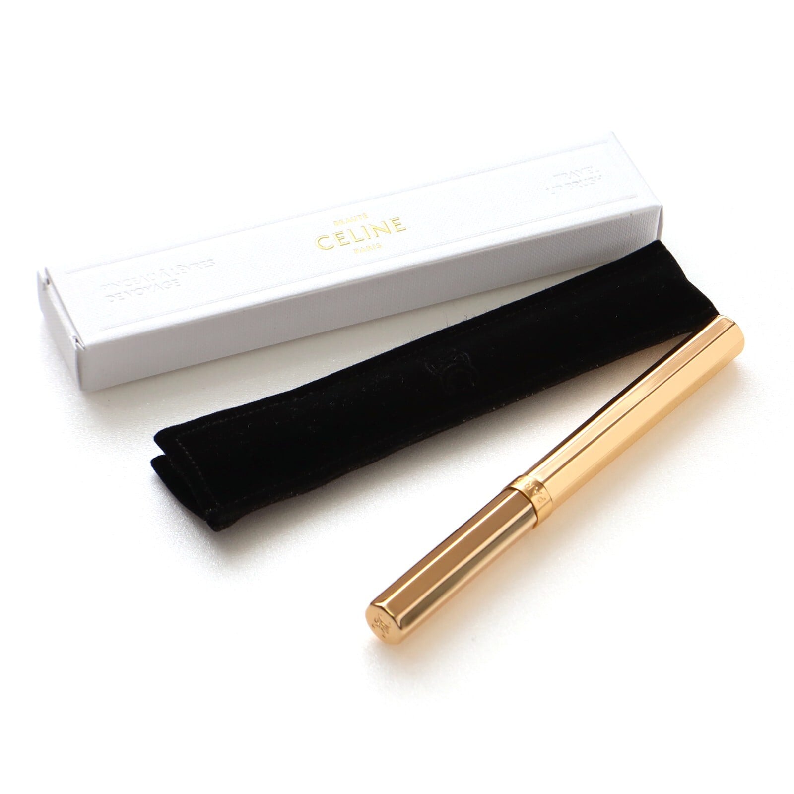 【ラッピング無料】CELINE BEAUT LE ROUGE CELINE ル ルージュ・セリーヌ トラベル リップブラシ GOLD ゴールド リップ 筆 コスメ ギフト 誕生日 プレゼント 彼女 女性