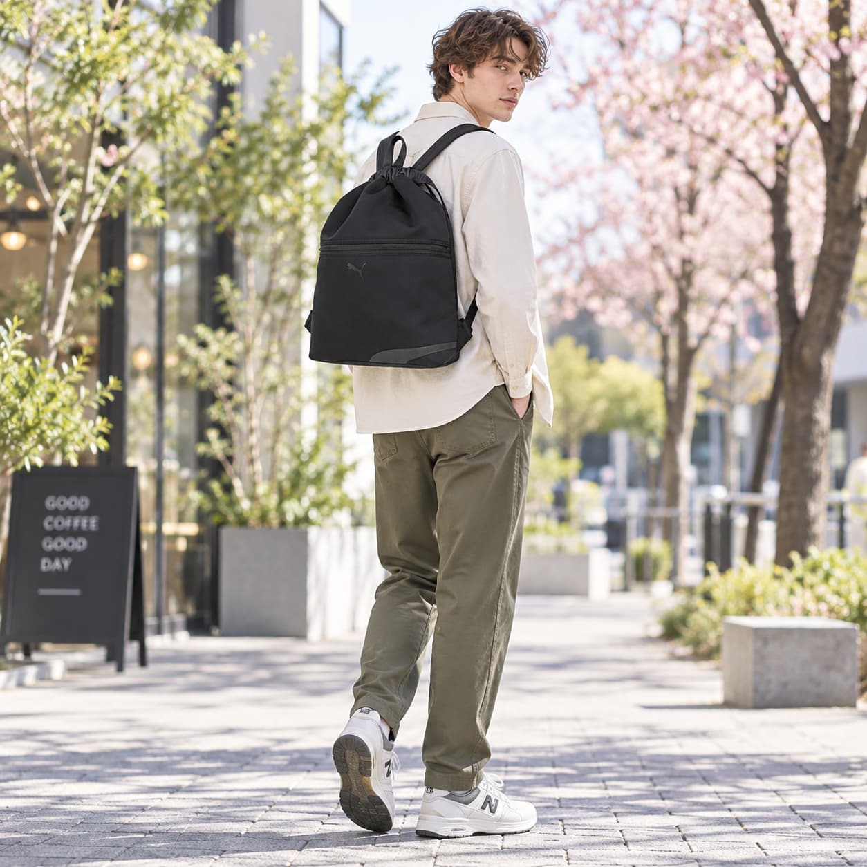 PUMA インサイド ナップサック リュック リュックサック かばん カバン 鞄 バッグ バック 普段使い 使いやすい メンズ ギフト プレゼント ブラック j20467