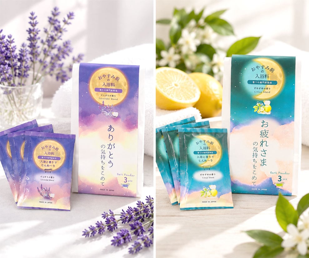 入浴剤 ほんの気持ち おやすみ前のバスギフト ラベンダー シトラス ごあいさつ プチギフト ありがとう おつかれさま 引越し お配りギフト 手渡しギフト プレゼント