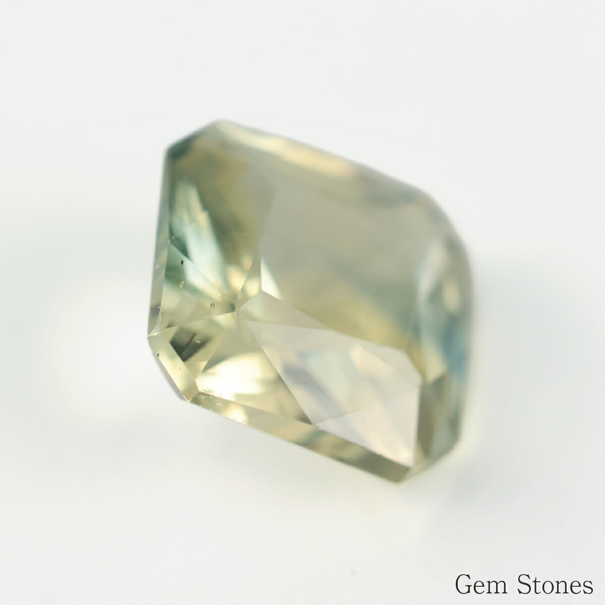 非加熱 バイカラーサファイア 1.69ct ルース 宝石 裸石 グリーン イエロー バイカラー サファイア ジュエリー オリジナル 制作 コレクション 誕生石 9月 記念 お守り 誕生日 プレゼント