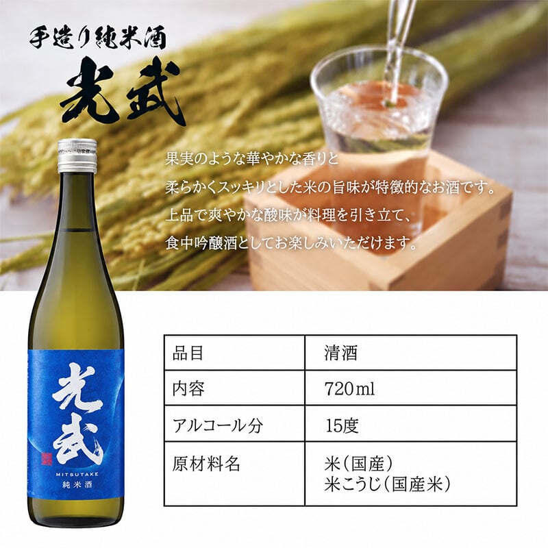 モンドセレクション連続受賞♪ボトル 純米酒 日本酒 光武  名入れ お酒 名前入り プレゼント ギフト 面白い センス 定年退職 還暦祝い 退職祝い 男性 女性 お祝い 古希 喜寿 傘寿 米寿 卒寿 白寿 百寿 敬老の日