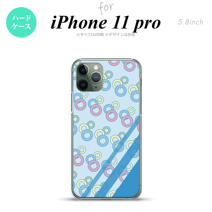 iPhone11Pro iPhone11 Pro スマホケース ハードケース 丸 青 メンズ レディース nk-i11p-1663