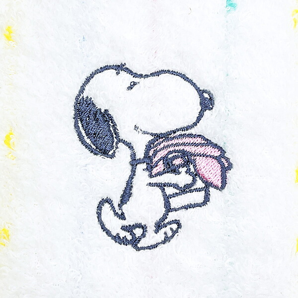 スヌーピー フェイスタオル (Washing) ホワイト 西川 日本製 SNOOPY