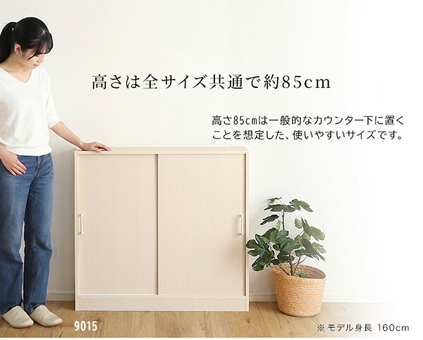 食器棚 キッチン収納 さわやかなカウンター下引き戸収納6020 FKSS-6020--WHW ホワイトウォッシュ 幅60cm・奥行20cm ホームテイスト カウンター下 引き戸 薄型 幅60cm 奥行20cm キッチン 収納 スリム 薄型収納 台所：