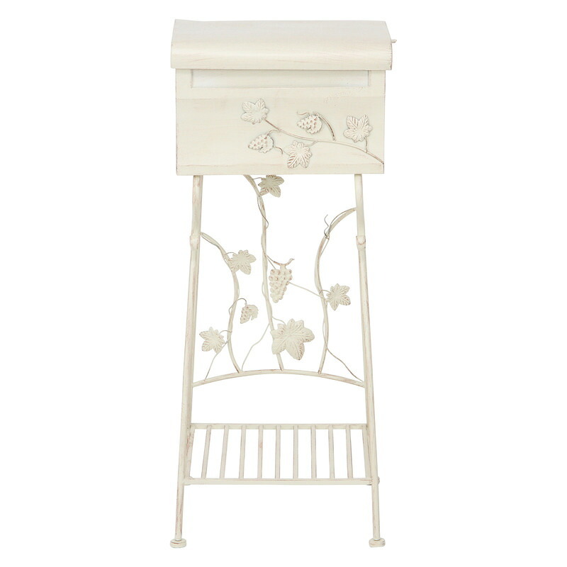 メールボックス グレープ BR2 ブラウン・ホワイト 2色展開 郵便ポスト 玄関 屋外 おしゃれ シンプル 新生活 家具 インテリア 不二貿易