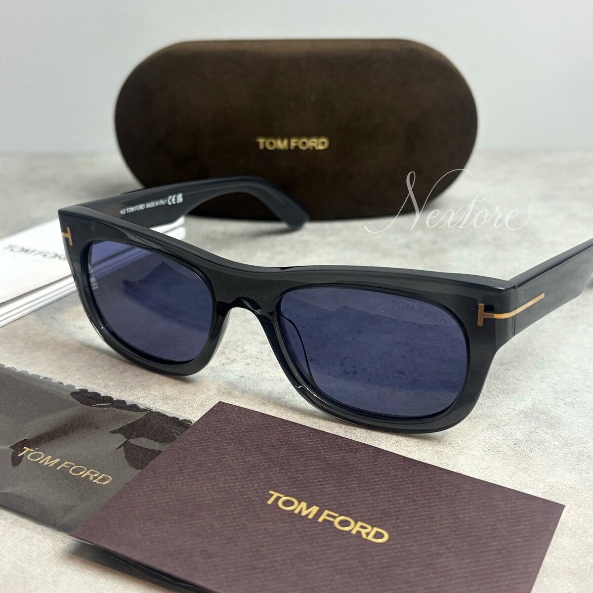【並行輸入品】【正規品・新品】TOMFORD トムフォード Marshall-02 TF1334 FT1334 20V マーシャル02 シャイニーグレー ダークブルー イタリア製 サングラス メガネ 眼鏡 メンズ レディース TOM FORD トム フォード 伊達メガネ ビジネス