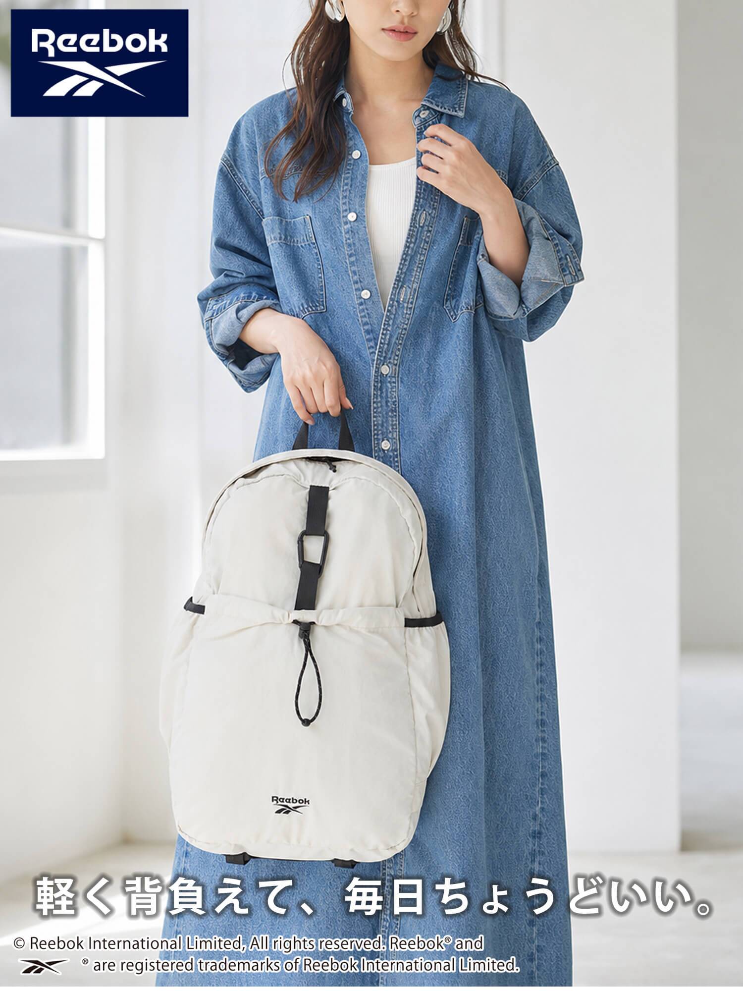 Reebok リーボック ナイロンリュック 約23L a4 軽量 軽い リュックサック  レディース メンズ ユニセックス 通学 学生 高校生 通勤 大人 カラビナ付き デイパック  ワンポイントロゴ シンプル アウトドア スポーツリュック ブランド 旅行 2026 karlas