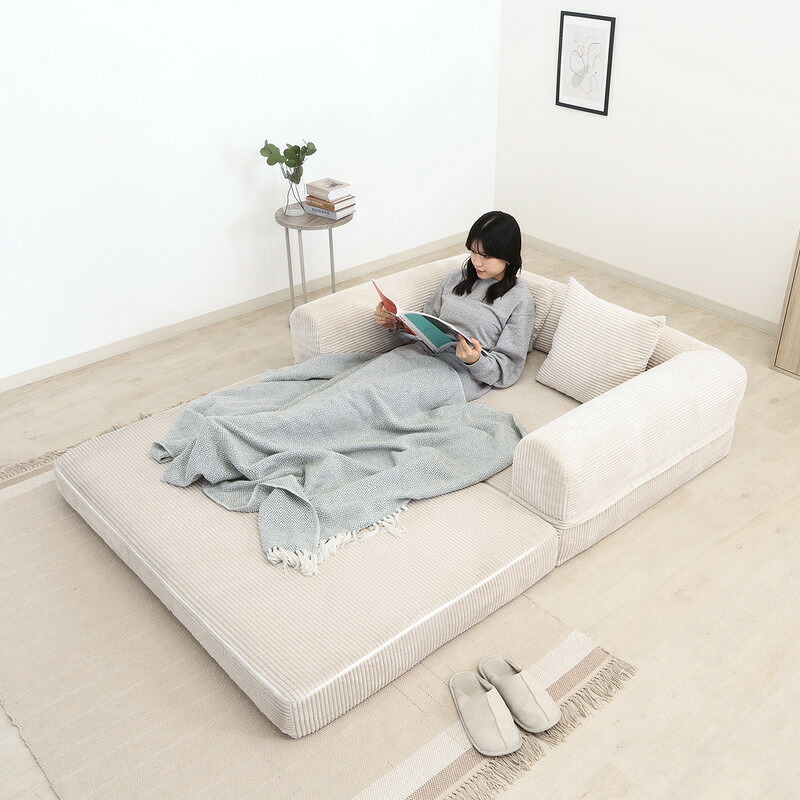 だらりんソファ シフォン ベージュ・ブラウン 2色展開 リビング ローソファ くつろぎ おしゃれ シンプル 新生活 家具 インテリア 不二貿易