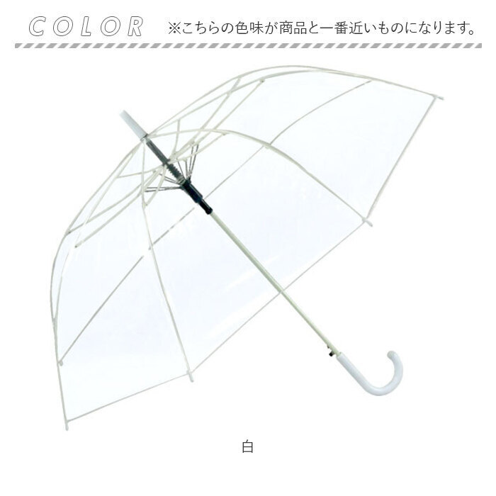 ビニール傘 65cm 通販 傘 透明 長傘 ジャンプ傘 透明傘 雨傘 かさ レディース メンズ 大きめ ジャンプ おしゃれ シンプル カラー グラスファイバー骨 滑り止めゴム付き POE 2985 男女兼用雨傘