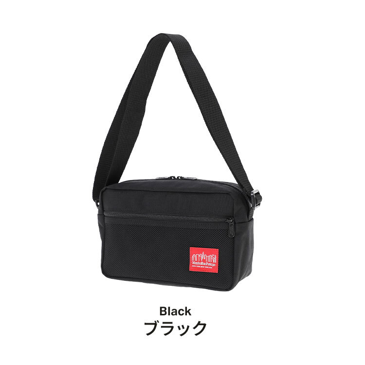 マンハッタンポーテージ ショルダーバッグ Manhattan Portage スプリンターバッグ メンズ レディース 斜め掛け 撥水 コーデュラ A5 軽量 横型 メッシュ おしゃれ シンプル 黒 ショルダーバック ボディバッグ ウエストバッグ 斜めがけ カジュアル 通勤 大人 ブランド MP1401L