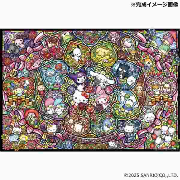 ジグソーパズル サンリオキャラクターズ ステンドグラス 300ピース 38x26cm ビバリー 日本製 子供 大人 知育玩具 室内遊び プレゼント ギフト キャラクターグッズ サンリオ正規ライセンス品
