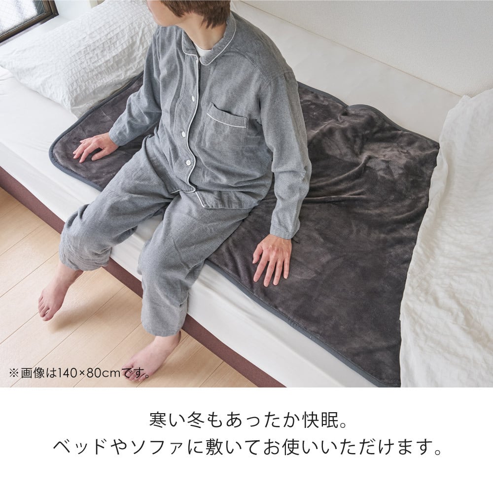電気掛け敷き毛布 フランネル 190×130cm ダニ退治 洗える 電気毛布 掛け敷き 掛け毛布 敷き毛布 電気掛敷毛布 TEKNOS テクノス EM-741F