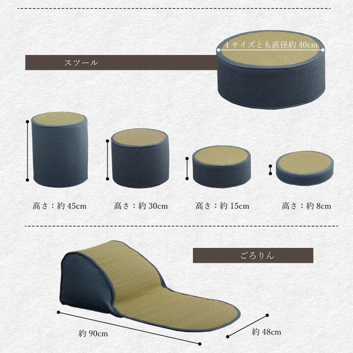 ベッド 寝具 い草 くつろぐ ソファにおすすめ クッション 枕 ソファクッション さらさら シンプル 消臭 約20×50×45cm