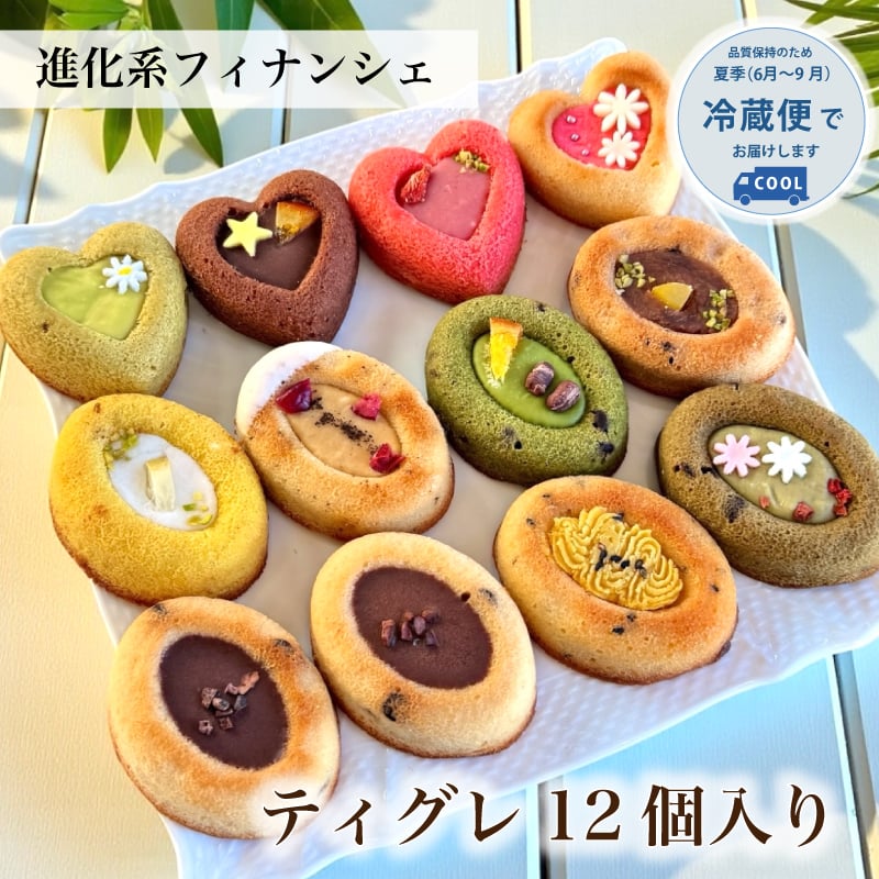 フィナンシェ [ ティグレ 12個 詰め合わせ ]  焼き菓子 お返し 菓子折り プレゼント お礼 誕生日 おしゃれ かわいい 高級 スイーツ 洋菓子 手土産 贈り物 出産 結婚 内祝い 個包装 お祝い
