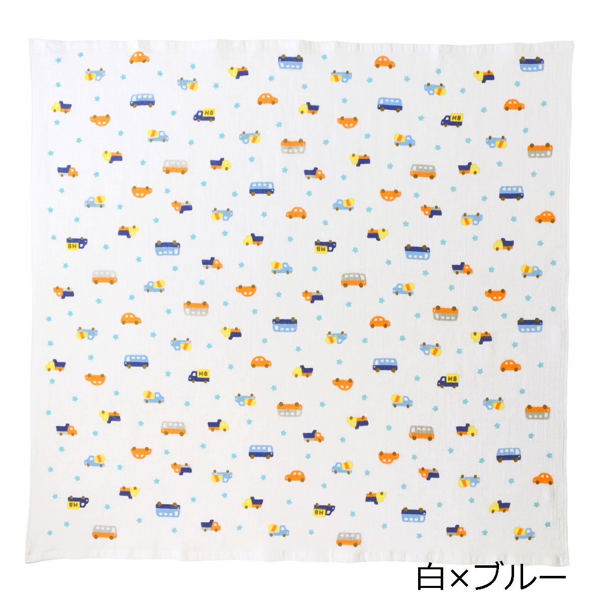 ミキハウスホットビスケッツ  ガーゼバスタオル&ラトルセット＜BOX付き＞ギフトラッピング　出産祝い　誕生日　お祝い　入園祝い　キッズ服　ベビー服
