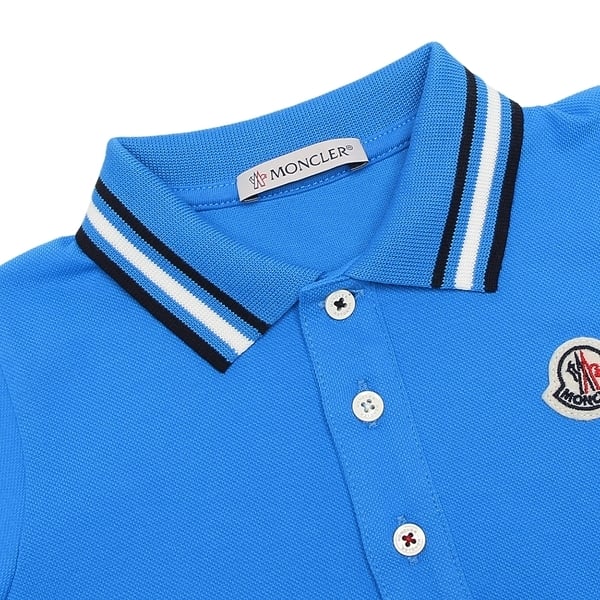 モンクレール ポロシャツ ブルー キッズ MONCLER 8A00004ー8496F 72C 