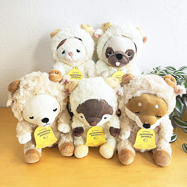 プレミアムねむねむアニマルズ ゆず フード座り抱きまくら(S) 抱き枕 寝具 ぬいぐるみ りぶはあと