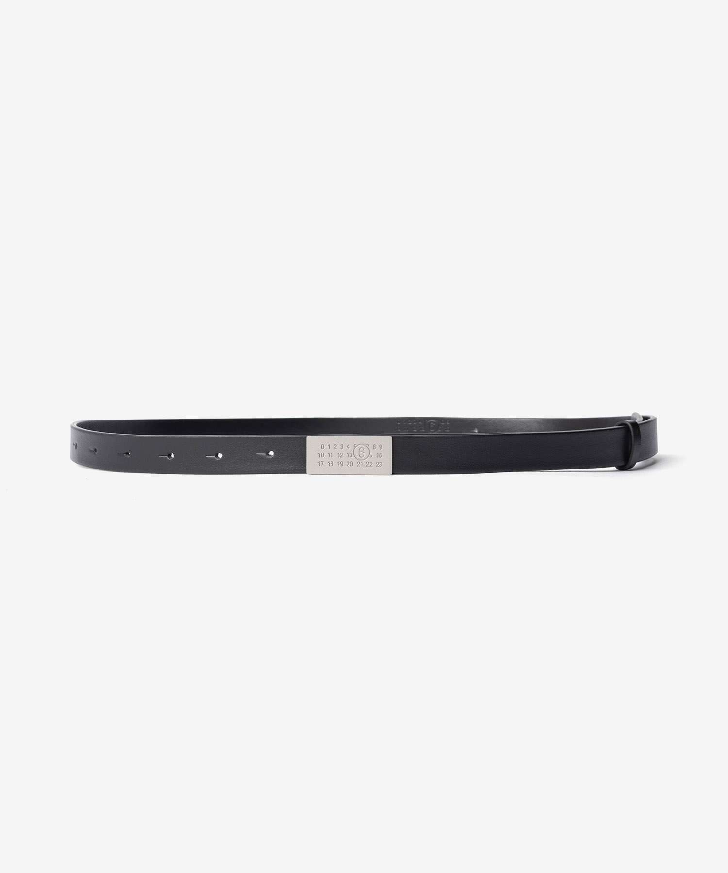 エムエム6 MM6 NUMERIC BELT MINI ミニ ニューメリック カーフスキン ベルト SA5TP0011 P9441 レディース ファッション小物 ブラック