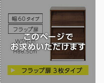 収納家具 ラック DEALS-ディールズ- フラップ扉3枚タイプ DS60-F3--WAL ウォールナット ホームテイスト ディスプレイ シリーズ 本棚 ブック フラップ フラップチェスト