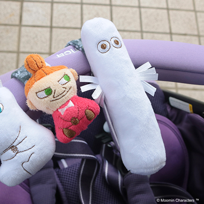 MOOMIN BABY ムーミン ニョロニョロにぎにぎスティック | リストラトル ラトル ガラガラ がらがら 音 布製 おもちゃ 玩具 トイ ファーストトイ おでかけ お出かけ ベビーカー