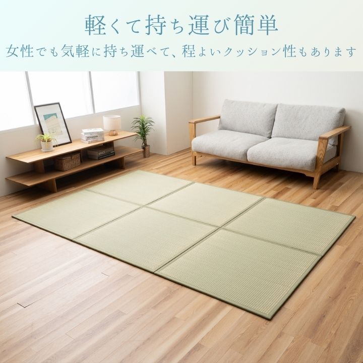 敷物 ユニット畳 『清流』 82×82cm 抗菌 防臭 DIY 井草 イグサ いぐさ
