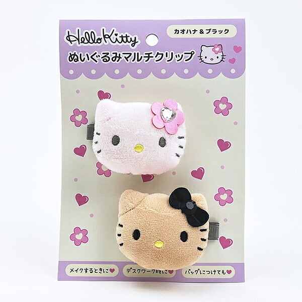 サンリオ ハローキティ ぬいぐるみマルチクリップ (カオハナ&フ゛ラック) Sanrio