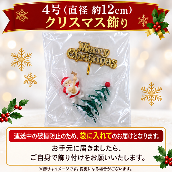 クリスマスケーキ 2026 チョコレートケーキ4号 ベルギー産チョコ 北海道生クリーム100%　新食感#ふわひん