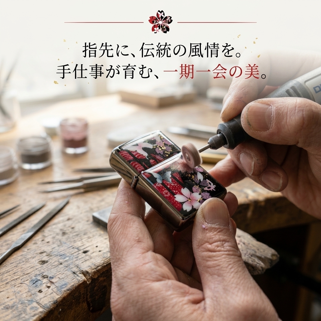 ペアzippoケース「蹴」ライター ジッポ 和柄 伝統 職人 手作り 送料無料 名入れ 桜 さくら 手作り ハンドメイド 記念日 誕生日 プレゼント ギフト
